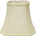 thumbnail image 4 of 16" Ivory Slanted Rectangle Bell Monay Shantung Lampshade, 4 of 5