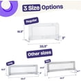 thumbnail image 6 of ComfyBumpy Toddler Bed Rail Guard, 35.5" x 19.5" Regular Swing Down Rail for Kids Beds, White, 2 pack, 6 of 9