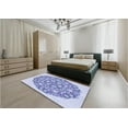 thumbnail image 4 of Ahgly Company Indoor Rectangle Patterned Heavenly Blue Area Rugs, 7' x 9', 4 of 6
