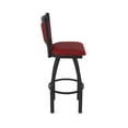 thumbnail image 4 of 870 Hadleigh 30" Swivel Bar Stool with Black Wrinkle Finish and Graph Ruby Seat and Back, 4 of 5