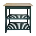thumbnail image 3 of Kitchen Island with Solid American Hardwood Top, Hunter Green, 3 of 12