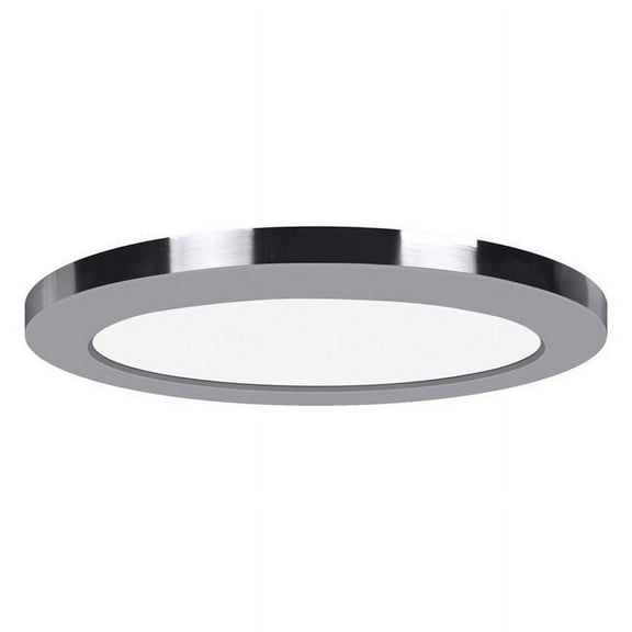 20831LEDD-CH-ACR 9 in. ModPLUS LED Flush Mount Ceiling Light, Chrome - Round