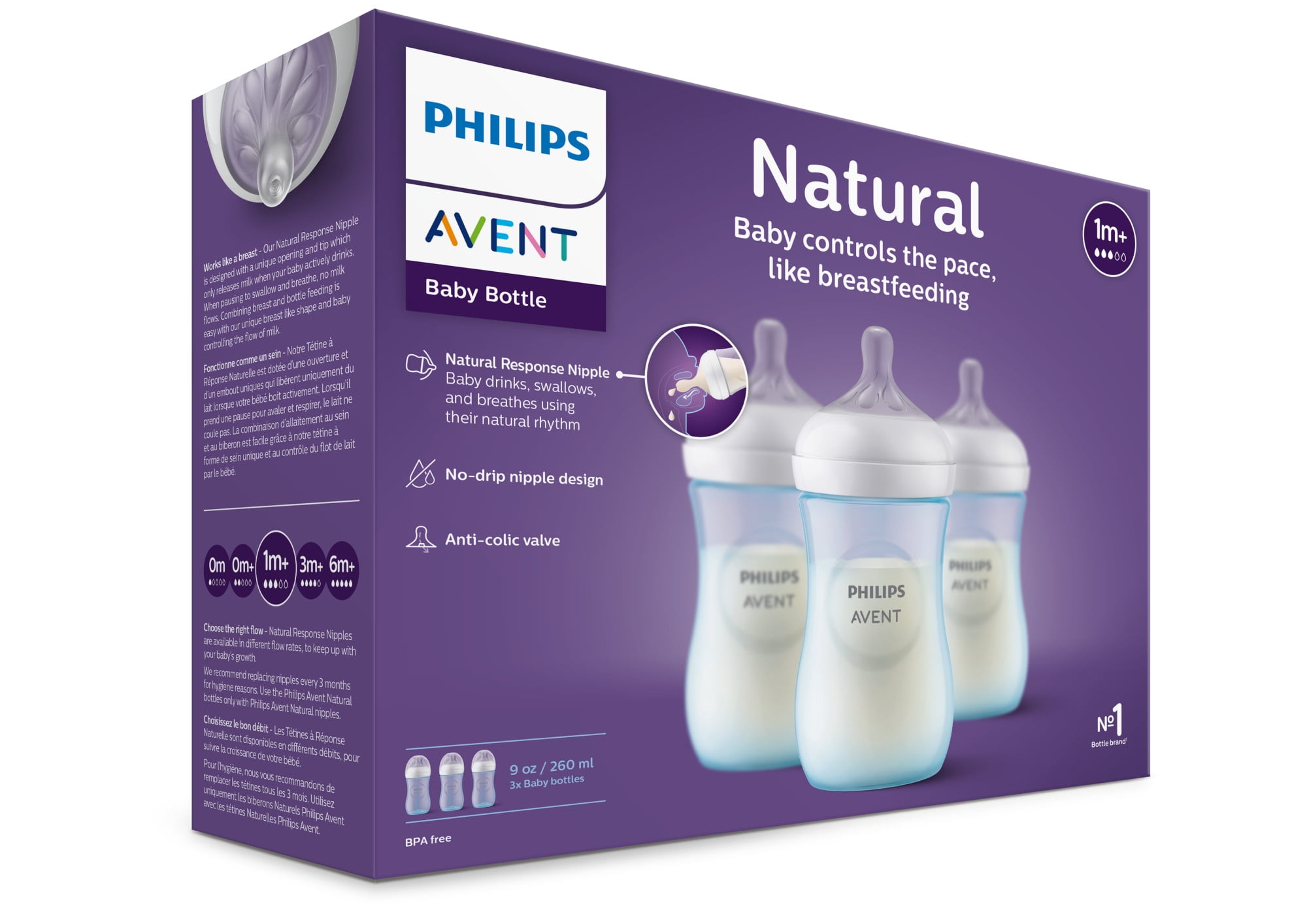 Buy Philips Avent Natural Response Baby Bottle 3m+ 330ml · Austria