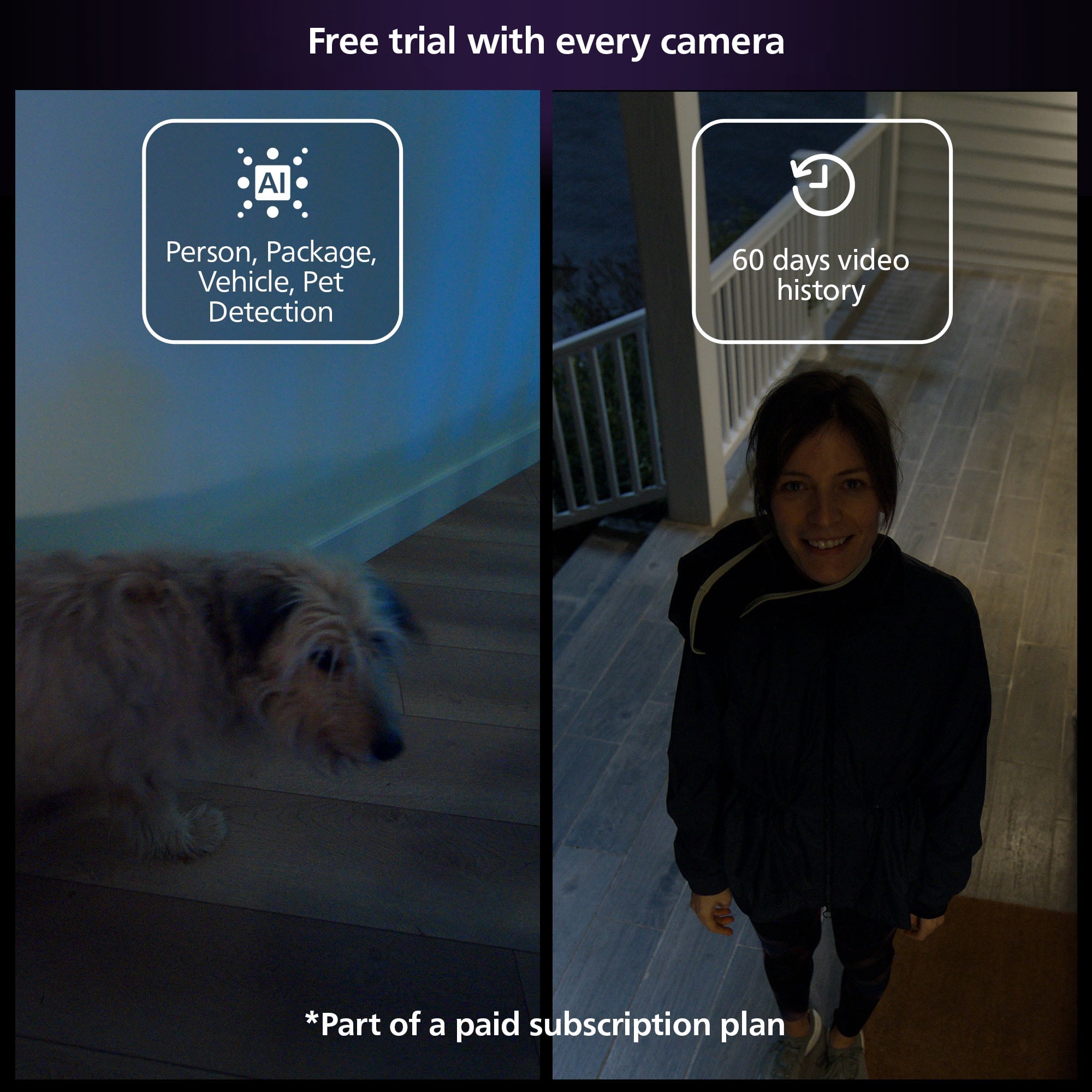Philips Hue Secure Wired Security Camera, White - 2-Pack