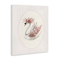 thumbnail image 2 of Stupell Industries Cottage Nursery Ballerina Swan Striped Canvas Art, 24 x 30, by LSR Design Studio, 2 of 8