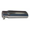 thumbnail image 1 of SpeedFX Exhaust Tail Pipe Tip 206S FX Exhaust Tail Pipe Tip; 2-3/4 Inch Inlet; 3-1/2 Inch Outlet; Polished Stainless Steel; Round; Angled Cut; Sharp Edge; 12 Inch Length, 1 of 3