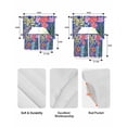 thumbnail image 5 of Flower Floral Swag Curtains for Living Room/Bedroom Windows, Blue Wildflower Botanical Plant Leaf Kitchen Curtains and Valances Set 36 Inch Length, Light Filtering Swags Valance Curtain Panels, 5 of 5