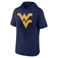thumbnail image 2 of Men's Fanatics  Navy West Virginia Mountaineers Primary Logo Hoodie T-Shirt, 2 of 3