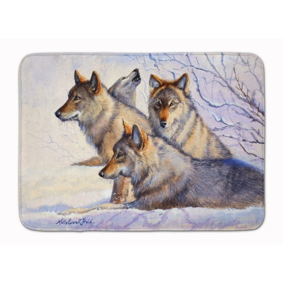 Wolves by Mollie Field Machine Washable Memory Foam Mat