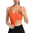 thumbnail image 4 of ANFERRY Ribbed Athletic Tank Tops for Women with Built in Bra Racerback Seamless Scoop Neck Workout Camis Top, 4 of 7
