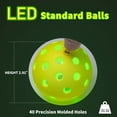 thumbnail image 7 of KQJQS LED Light Up Practice Golf Balls Glow in The Dark Hollow Plastic Golf Training Balls 1/2 Glow in The Dark Wiffle, Lit up Plastic Base Balls, 7 of 7