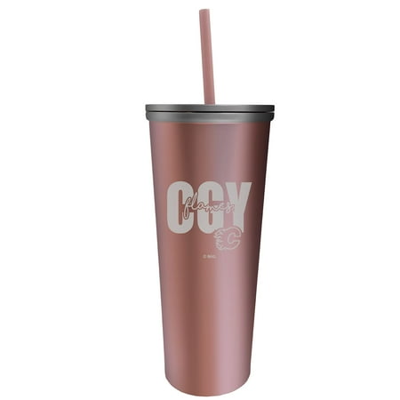 

Calgary Flames 18oz. Skinny Rose Gold Tumbler