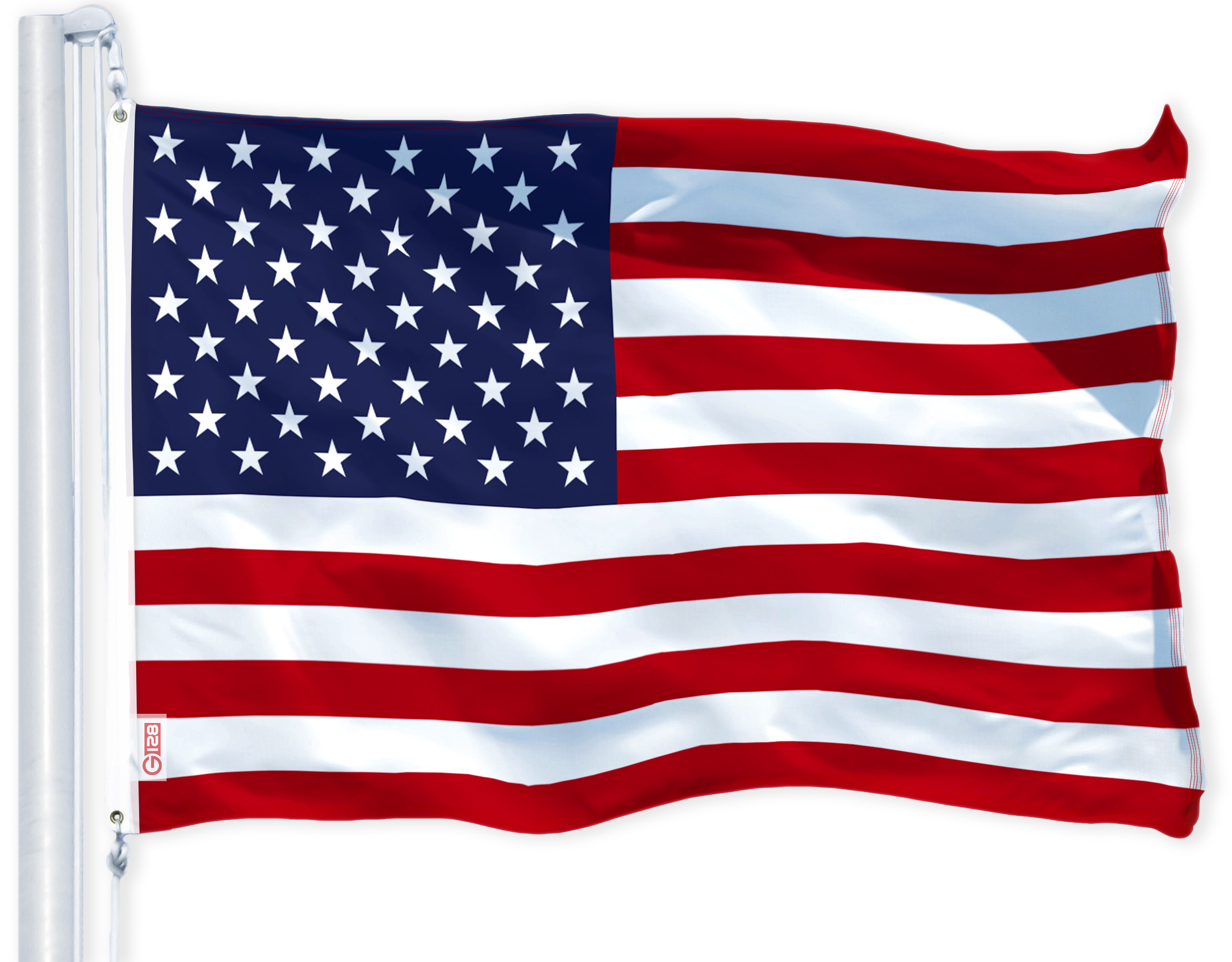 Wholesale Lot! 3 Pack Of 3x5 American USA Bunting Fan Flags - 100% Polyester