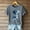 Gray, variant on Qulqfy Cartoon Shirts Women Cute Black Puppy Dog Print Shirts Short Sleeve Women's Graphic Tops L