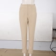 thumbnail image 4 of frariair ​High Waisted Cropped Dress Pants For Women Stretchy Work Wear With Side Pockets Professional Comfort Fit Slacks​ Coloful#2, 4 of 9