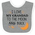 thumbnail image 3 of Inktastic I Love My Grandad to the Moon and Back Boys or Girls Baby Bib, 3 of 4