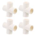 thumbnail image 4 of 4pcs 4-way Joint PVC Liens Raccord Raccord Tuyau d'Eau Connecteur Tuyau d'Eau Adaptateur, 4 of 7