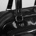 thumbnail image 6 of Hfppkn PU Leather Pin Display Ita Tote Bag Transparent Window Shoulder Handbag for Daily Use 35x11x25cm Black, 6 of 7
