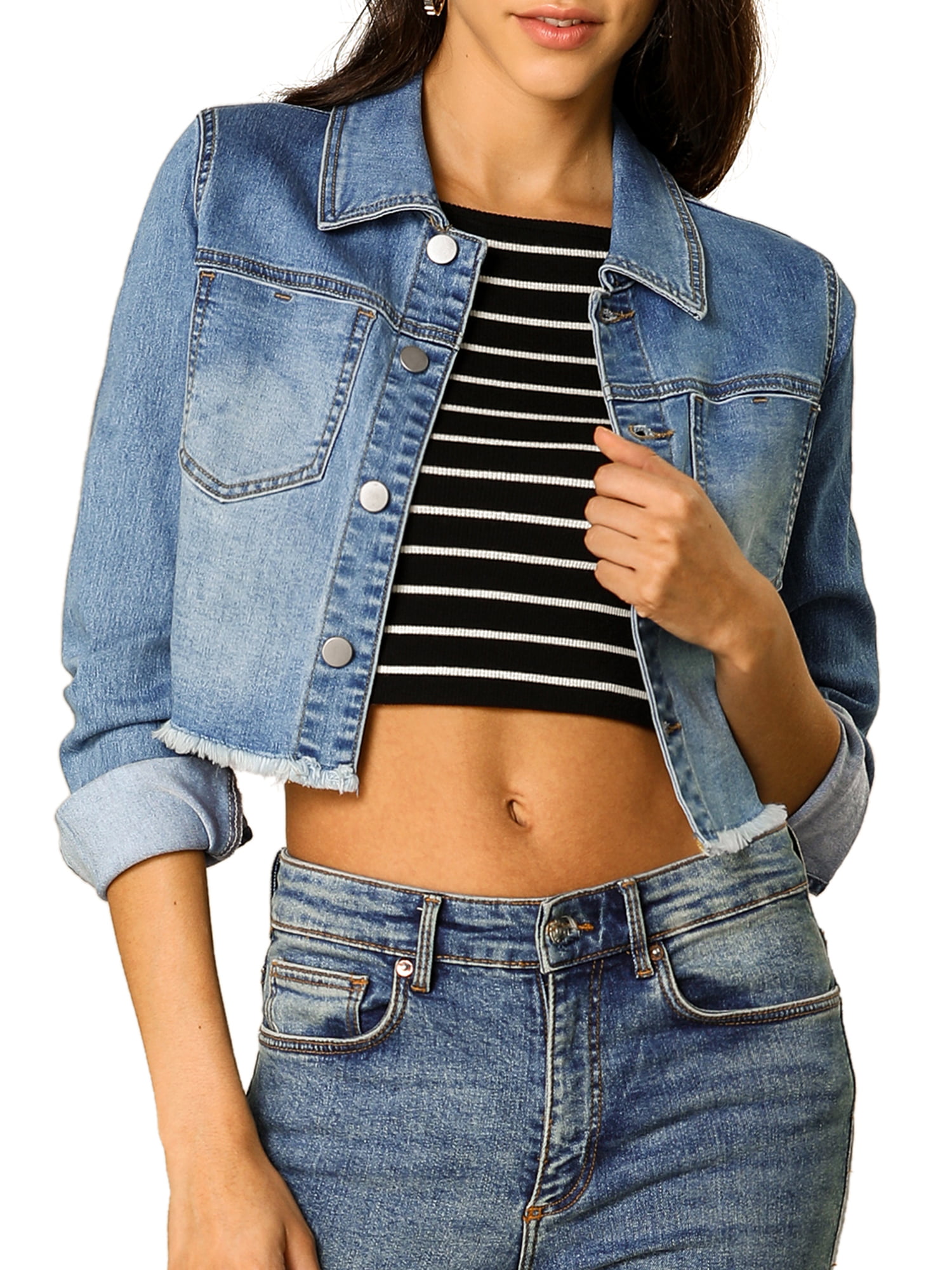 button up jean jacket