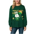 thumbnail image 6 of Binmer Women's St. Patrick's Day Sweatshirt,Irish Long Sleeve Graphic Sweatshirts, Women's Plus Yellow,Size XL, 6 of 6