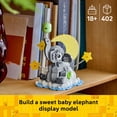thumbnail image 4 of LEGO Baby Elephant in the Sky - Building Set for Adults, Ages 18+ - Room Decor for New Parents - Baby Shower Gift for a Boy or Girl - 40814, 4 of 9