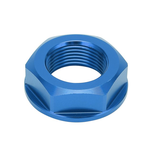 Motorcycle Rear Wheel Axle Nut M22x1.5 Aluminum Replacement For Kawasaki KX125 2003-2008 Blue