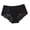 Black, variant on Lace Boyshort Panties for Women - Mid Waist Solid Color Briefs, Soft Breathable 3-Sided Base Layer for Daily Casual Wear
