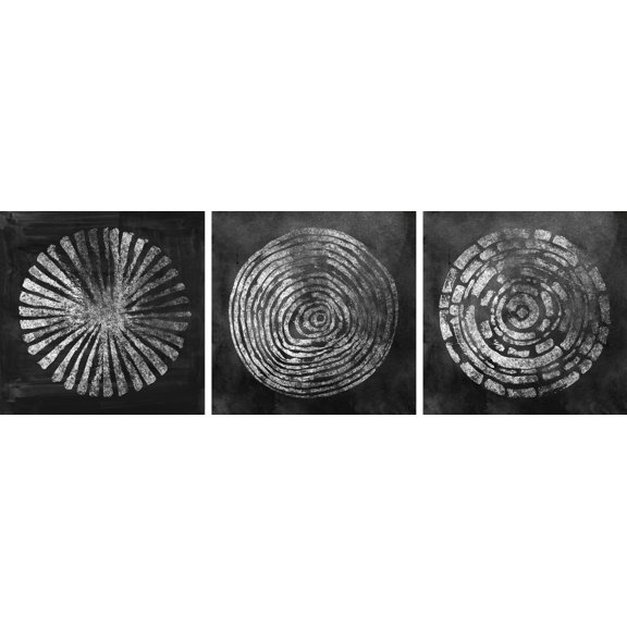 Marmont Hill Silver Circle Triptych