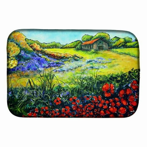 Carolines Treasures MW2012DDM 21 x 14 in. Back Home Dish Drying Mat