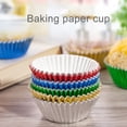 thumbnail image 4 of Toystoory Nuevo 100 piezas de papel de aluminio dorado/plateado/rojo/morado/verde para hornear muffin cup cake wrappers case Herramientas y accesorios para hornear azul Toystoory HA0096-01B, 4 of 6