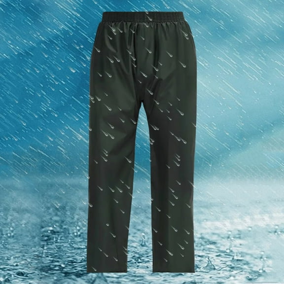 Men's Rain Pants Waterproof Over Pants Windproof Lightweight Hiking Pants Work Rain Outdoor for Golf, Pants Neutral Adult Outdoor Hiking Pants Work Pants Functional
