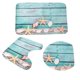 thumbnail image 3 of Beach Seashells Starfish Sand Bath Mat Holidays Summer Bathroom Carpet Rug Non-Slip 3 Piece Toilet M, 3 of 5