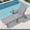 Gray, variant on SERWALL Textilene Patio Chaise Lounge Chair, 5-Position Adjustable Outdoor Lounger with Rolling Wheels for Pool, Deck, Aruba