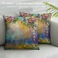 thumbnail image 3 of JEUXUS  Throw Pillow Cover Abstract Floral Watercolor Herbs Weeds Alternative Blossoms Ivy Back Florets Shrub Decor Lumbar Pillow Case Cushion for Sofa Couch Bed Standard Queen, 3 of 5