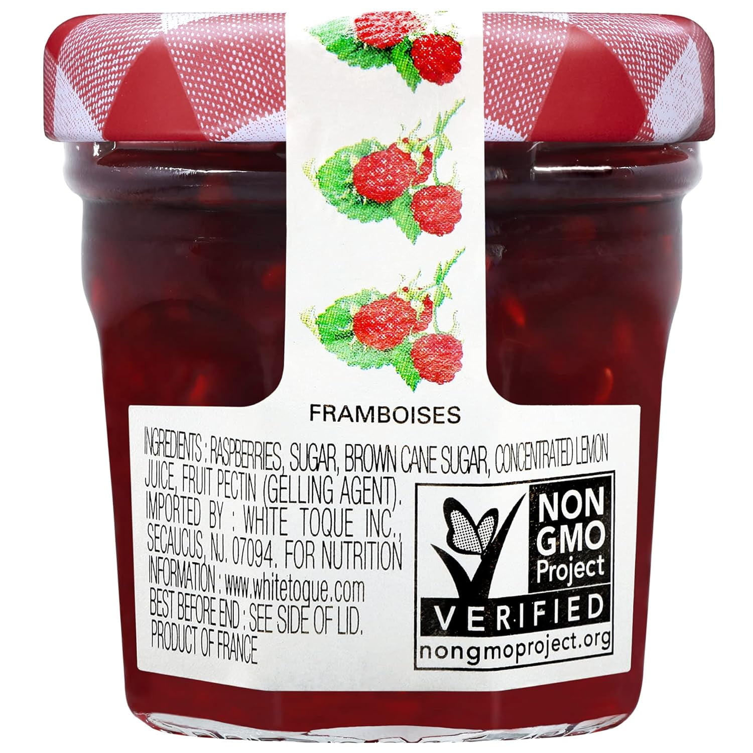 Bonne Maman Raspberry Preserves, Mini Jars (Pack of 60 jars)