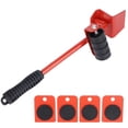 thumbnail image 4 of Furniture Mover Lifter Easy Slides Heavy Duty Transport Lifting Roller Tool with Ripping Bar, 4 of 10