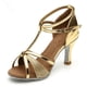 thumbnail image 2 of Zapatos de baile latino a la moda para mujer y niña, zapatos de baile de salón, Tango, Salsa, Sandalias de tacón alto de fondo suave, 5/7cm, 2 of 5