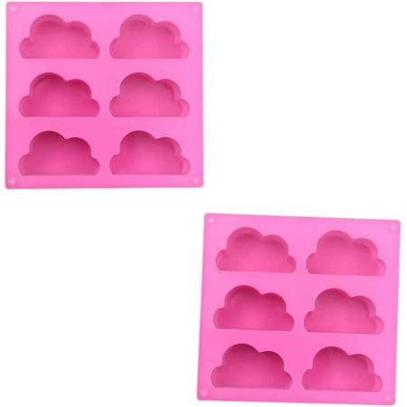 

Chocolate Moulds Cloud Shape Silicone Mould Candy Molds Cake Mould for Making Chocolate Soap Candles（2pcs)