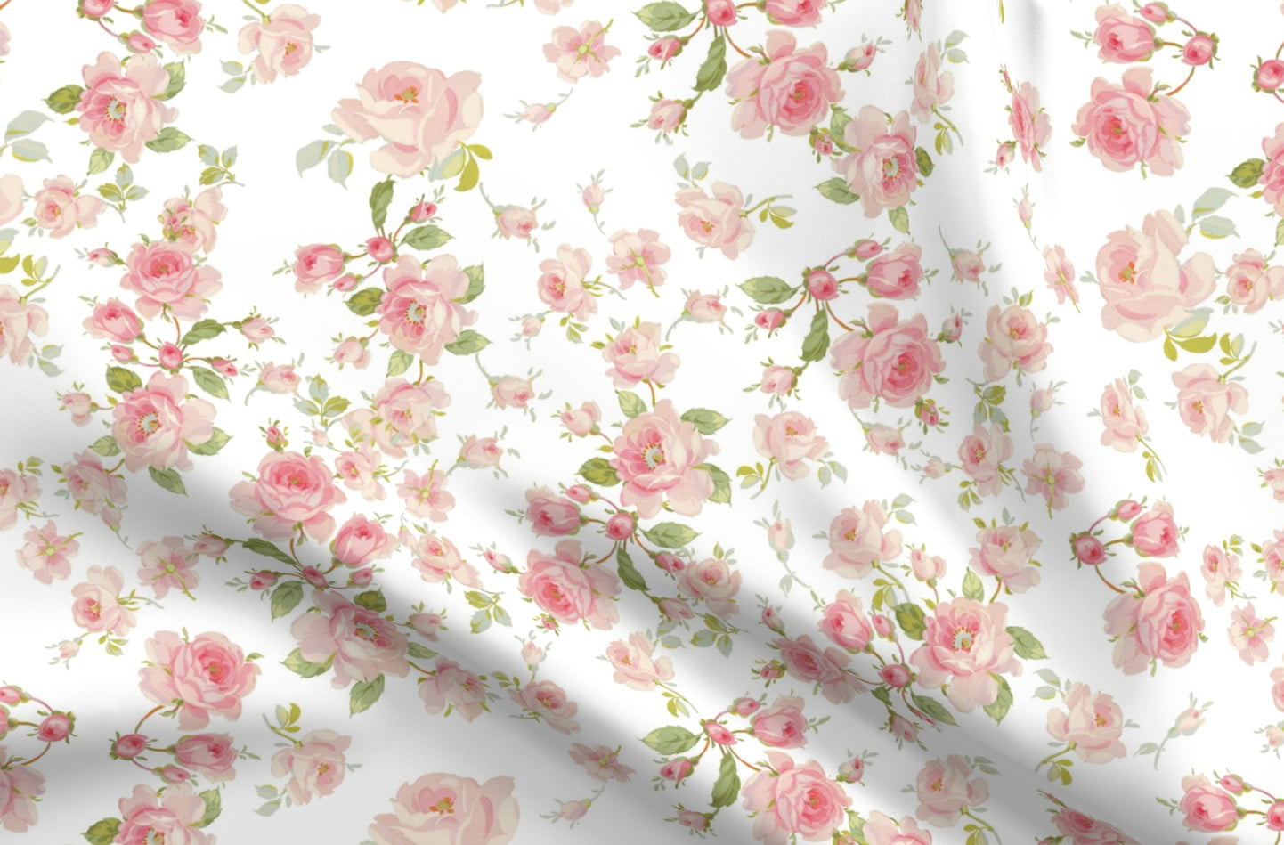 Spoonflower Fabric - Large Scale Pink Aqua Floral Flowers Bloom Spring  Blooms Girl Room Printed on Petal Signature Cotton Fabric Fat Quarter -  Sewing
