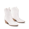 thumbnail image 3 of Bota DREAM PAIRS DWUMAB2504 Blanca Cowboy con Tacón de 17 cm, 3 of 8