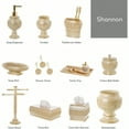 thumbnail image 2 of Shannon Beige Bathroom Accories Set 4-Piece Bathroom Set - Decorative Bathroom Accory Set Features: Soap Dispenser Toothbrush Holder Tumbler and Soap Dish Gift Packaged, 2 of 10