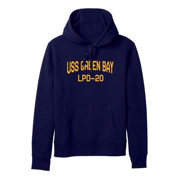 USS Green Bay LPD-20 San Antonio Amphibious Transport Dock Naval Warship Standard Size Pullover Hoodie