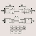thumbnail image 6 of 7-Way Trailer Plug Socket Extension Cable [Double-Prong] [10-14 AWG] [Copper Terminals/Wires] 7-Blade Trailer Wiring Connector Cord for Gooseneck & 5th Wheel - 12ft, 6 of 7