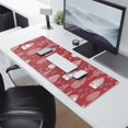 thumbnail image 2 of Long Mouse Pads for Desk,Red Christmas Village Pattern Desk Mats on Top Of Desks, Desk Mouse Pad Extra Large with 3mm Non-Slip Base and Stitched Edge for Gaming,Office,Work,Home 31.5x11.8in, 2 of 5