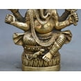 thumbnail image 4 of Lord God Elephant Copper Statue Tibetan Buddhism Brass Ganesha Ganapati Ganesh, 4 of 4