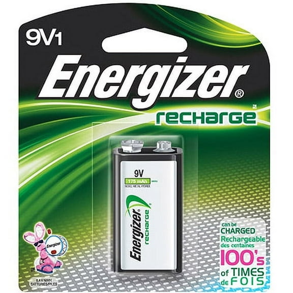 Energizer 00916 - 9 volt Nickel Metal Hydride Rechargeable Battery (NH22NBP)