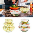 thumbnail image 4 of EIMELI 3Pcs/Set Couvercle de Bol Tissu Pratique Réutilisable Garder les Emballages d'Aliments Frais pour la Maison, 4 of 12