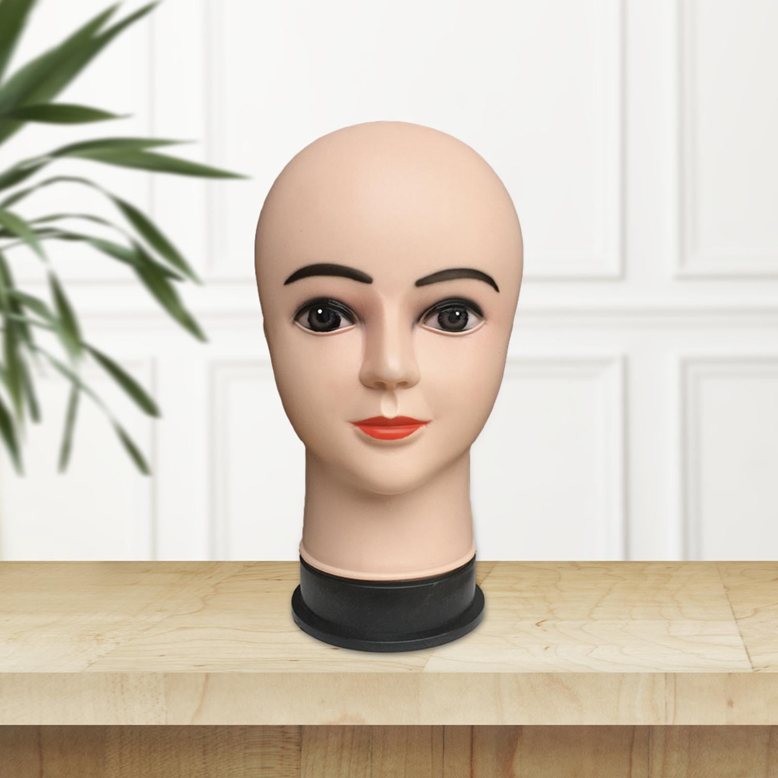 Female Bald Mannequin Head Holder Professional Stable Base with Makeup Durable Hat Display Rack Manikin Head for s Making Styling