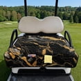thumbnail image 2 of Whosucclay Black Marble Golf Cart Seat Towel Club Car Seat Cover Protector, 4 Storage Pockets Golf Cart Seat Blanket for 2-Person Carts Yamaha EZGO, 2 of 9