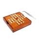 thumbnail image 1 of Juego de mesa de solitario de madera, juguete educativo, regalo de cumpleaños, rompecabezas Marrón oscuro, 1 of 8